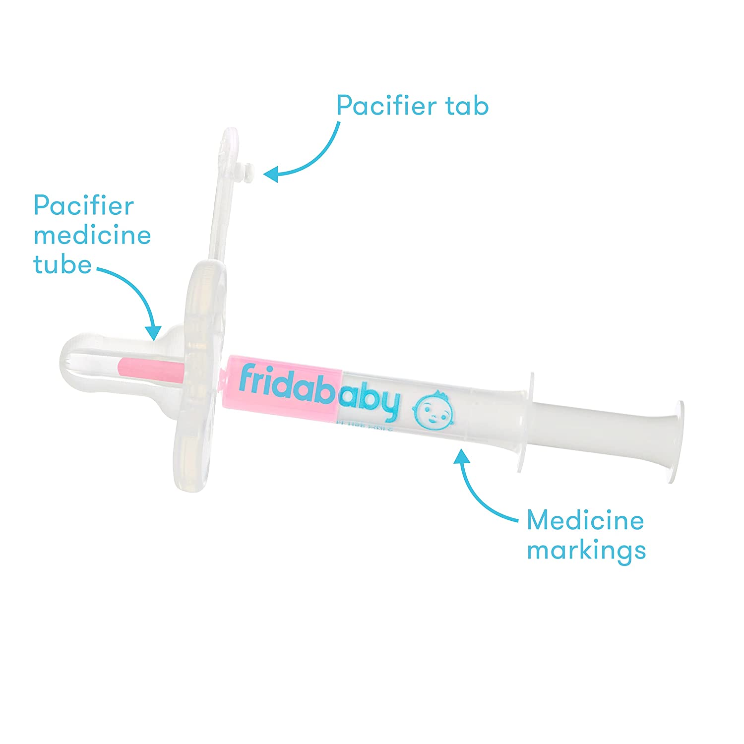 Medi Frida the Accu-Dose Pacifier Baby Medicine Dispenser by FridaBaby, 1 Count (Pack of 1) - Image 3
